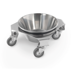 Bacia inox com suporte rodado Bacia inox com suporte rodado